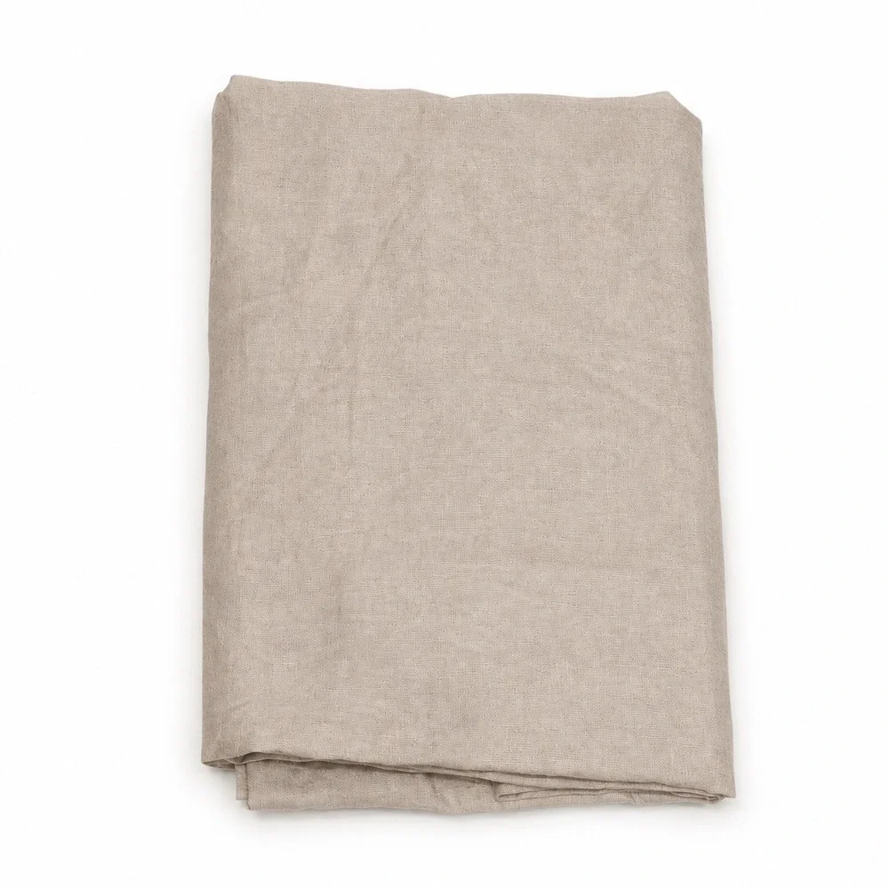 Quince European Linen Curtain Panel Size 48x96 Flax Light Filtering Quiet Luxury